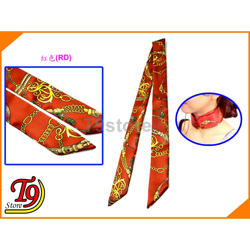 【T9store】韓國製 多種用途圍巾絲帶-規格圖1