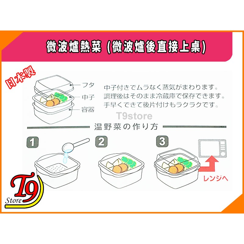 【T9store】日本製 微波爐熱菜 (微波爐後直接上桌)-細節圖3