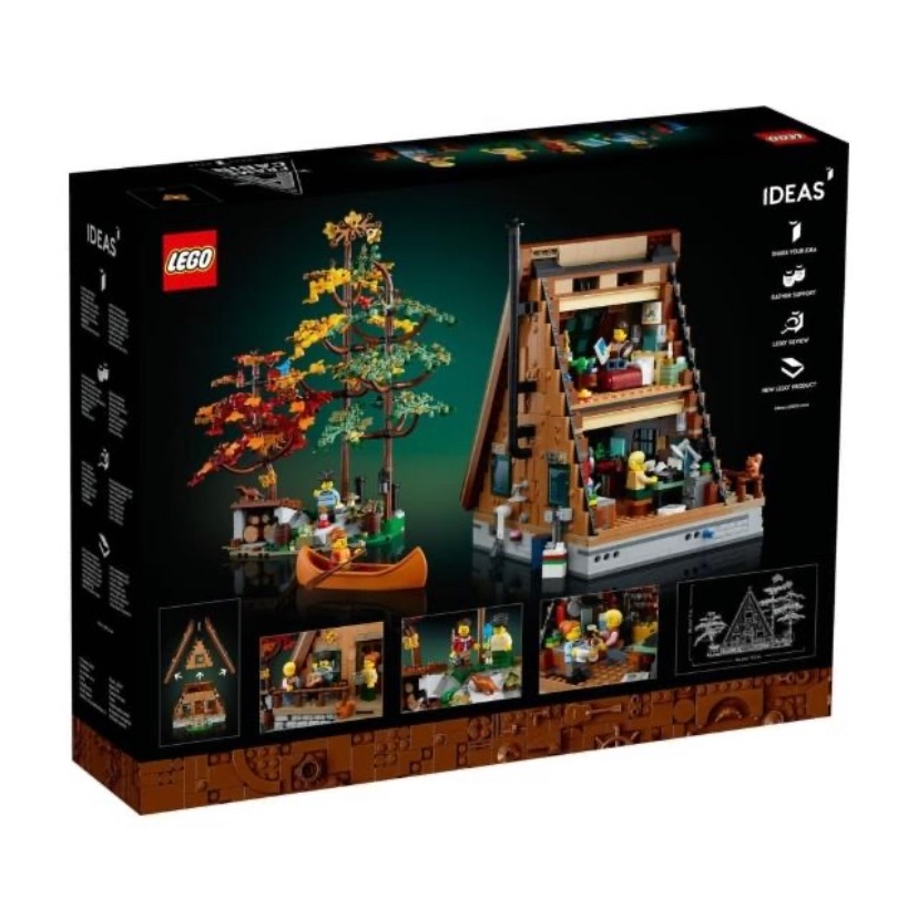 LEGO 樂高 Ideas 21338 A 字形小屋(模型 小木屋)-細節圖2