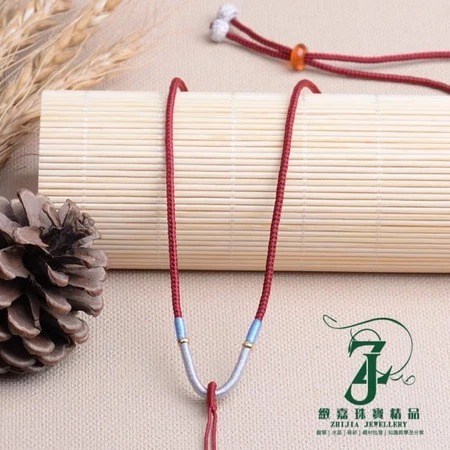 星月菩提波羅結伸縮項鍊繩 細繩 中國結繩 多色 玉牌繩 棉繩 DIY 項鍊繩 素材 半成品-規格圖3