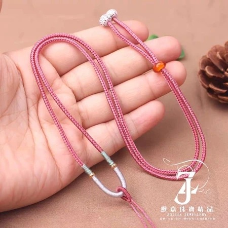 星月菩提波羅結伸縮項鍊繩 細繩 中國結繩 多色 玉牌繩 棉繩 DIY 項鍊繩 素材 半成品-規格圖3