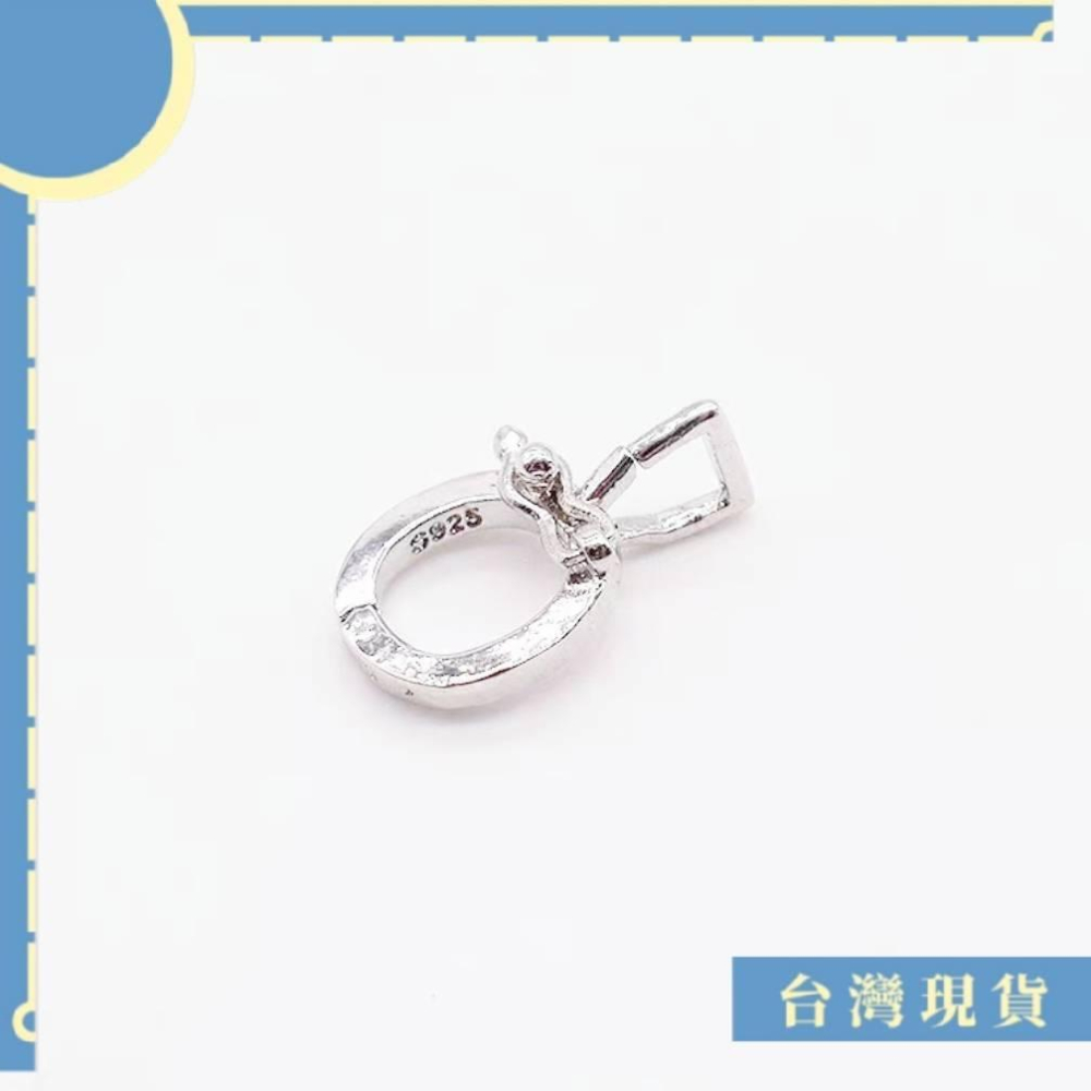 素材_2401更 雙開款S925半銀萬用隨意扣 萬用扣  金銀玫瑰金三色 diy 扣頭 吊墜 小配件 可用-細節圖3