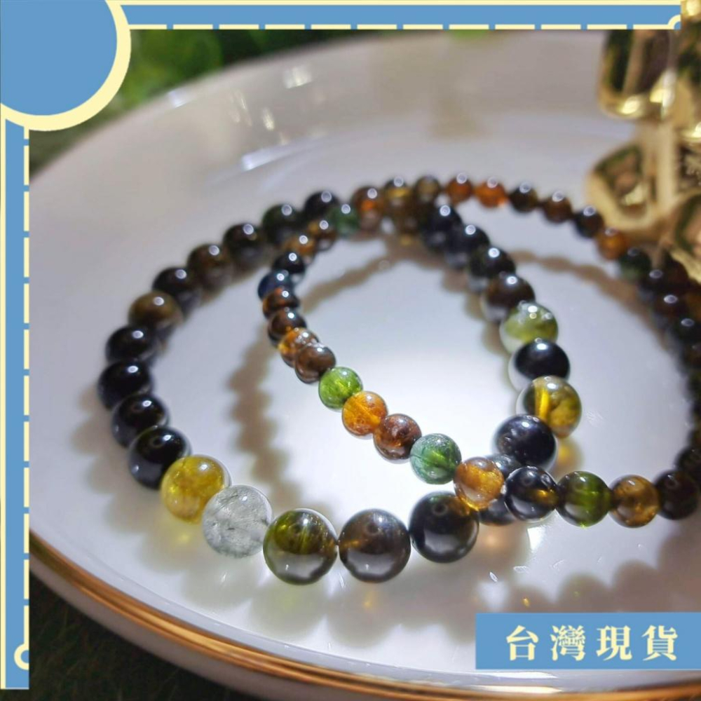 手珠_玫瑰碧璽手串 5-7mm 招財 旺夫石 招人緣 BC 碧璽 女人石-細節圖2