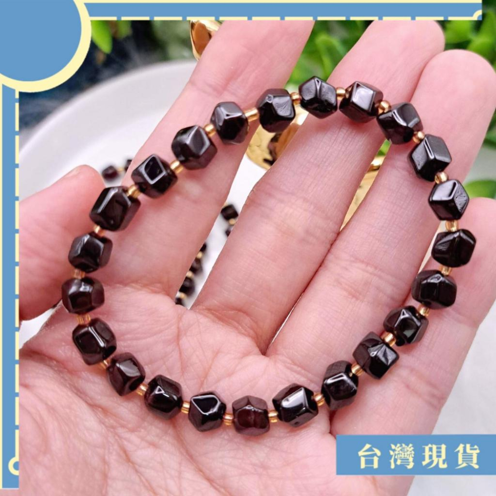 手珠_石榴石隨型手串 5.6mm+/16圍 手串素材 原石款帶有礦缺 完美主義勿拍-細節圖4
