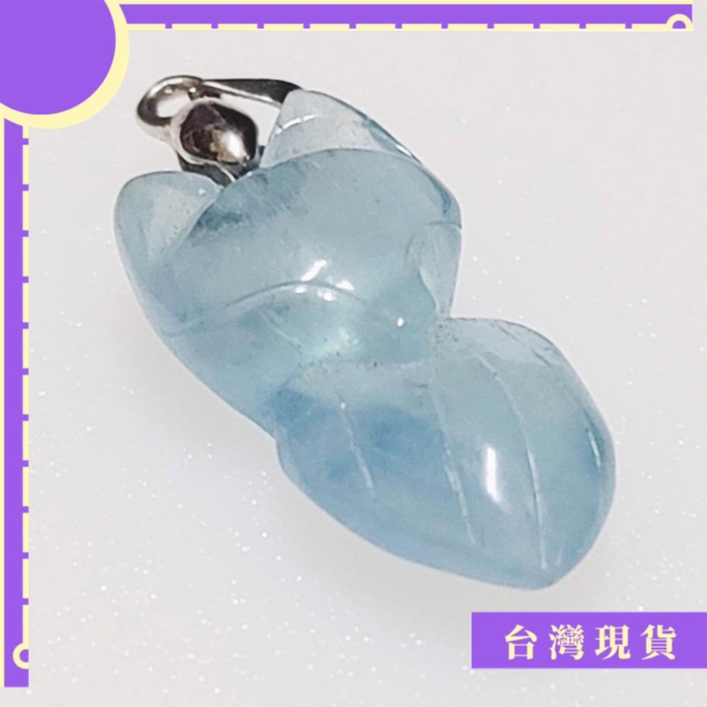 項鍊_2401更 精品 超美海藍寶狐仙吊墜 海藍寶 狐仙 項鍊 招桃花 好人緣 姻緣 愛情 溝通 理性 喉輪 信心 創造-細節圖2