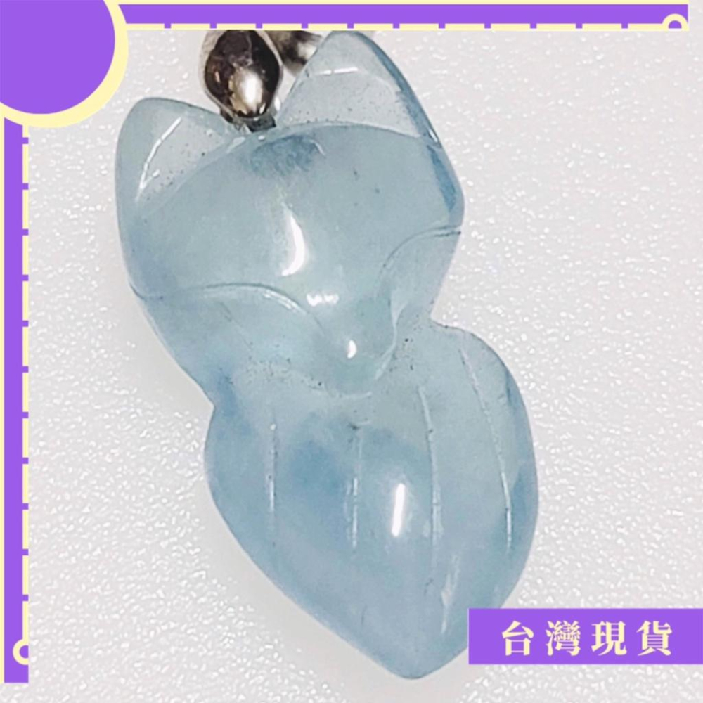 項鍊_2401更 精品 超美海藍寶狐仙吊墜 海藍寶 狐仙 項鍊 招桃花 好人緣 姻緣 愛情 溝通 理性 喉輪 信心 創造-細節圖3