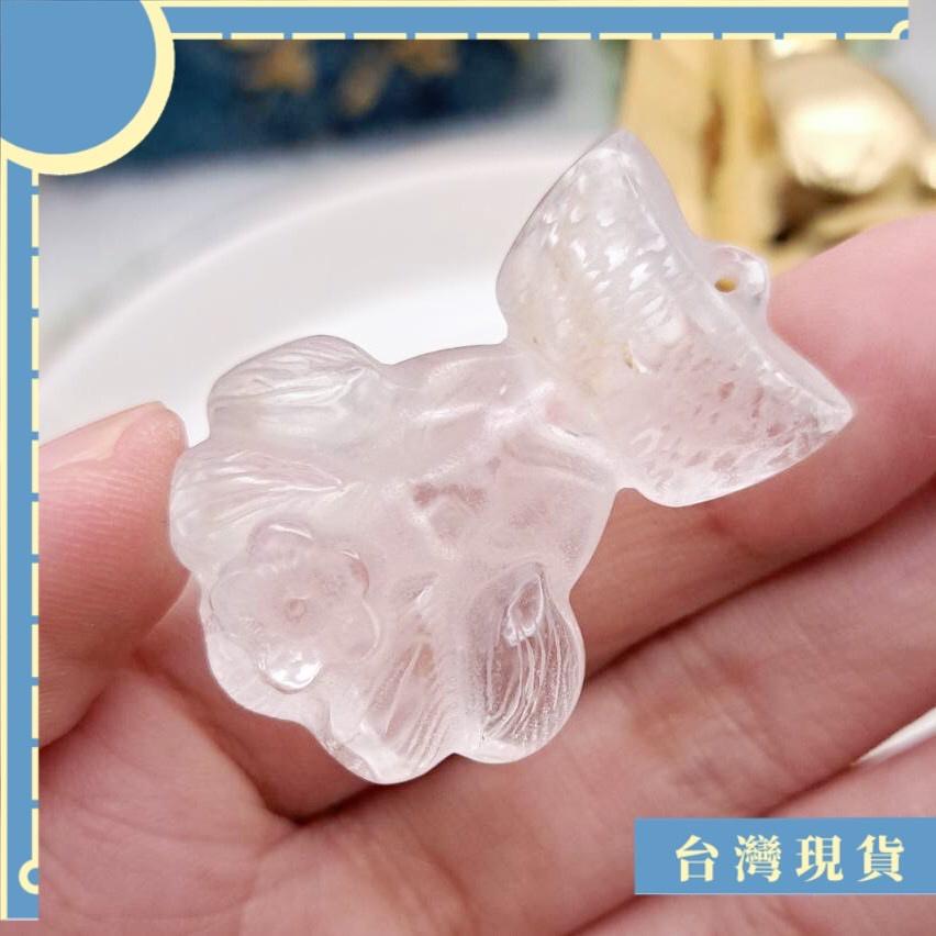 項鍊_2401更 白水晶修道狐吊墜 38*27.5mm 修道狐仙 體透雕工好 淨化 消磁 冥想-細節圖4