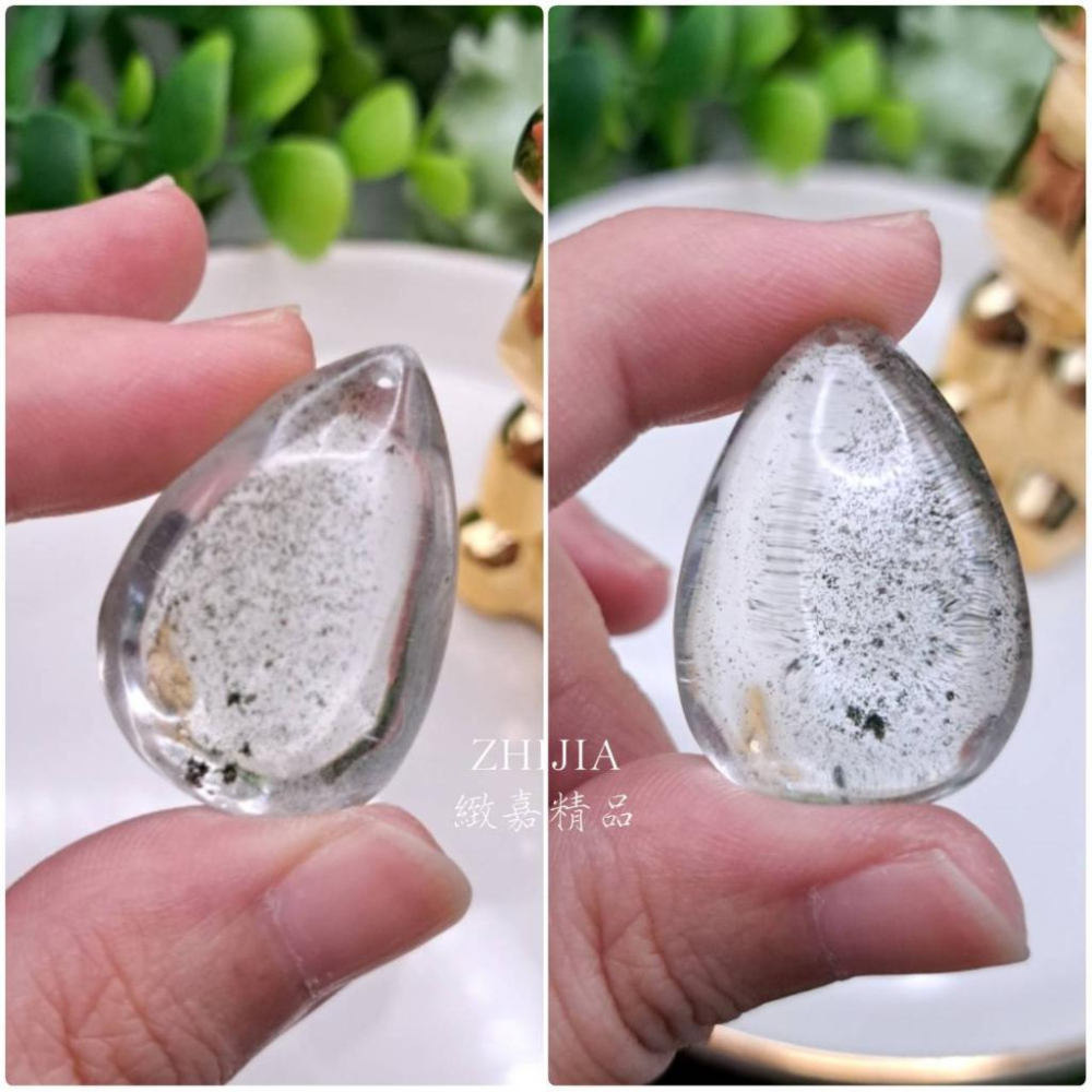 項鍊_2401更 Phantom幽靈系列水滴墜 2.8-4cm 綠幽靈 紅幽靈 白幽靈 含項鍊、扣頭 幽靈水晶 異像-細節圖5