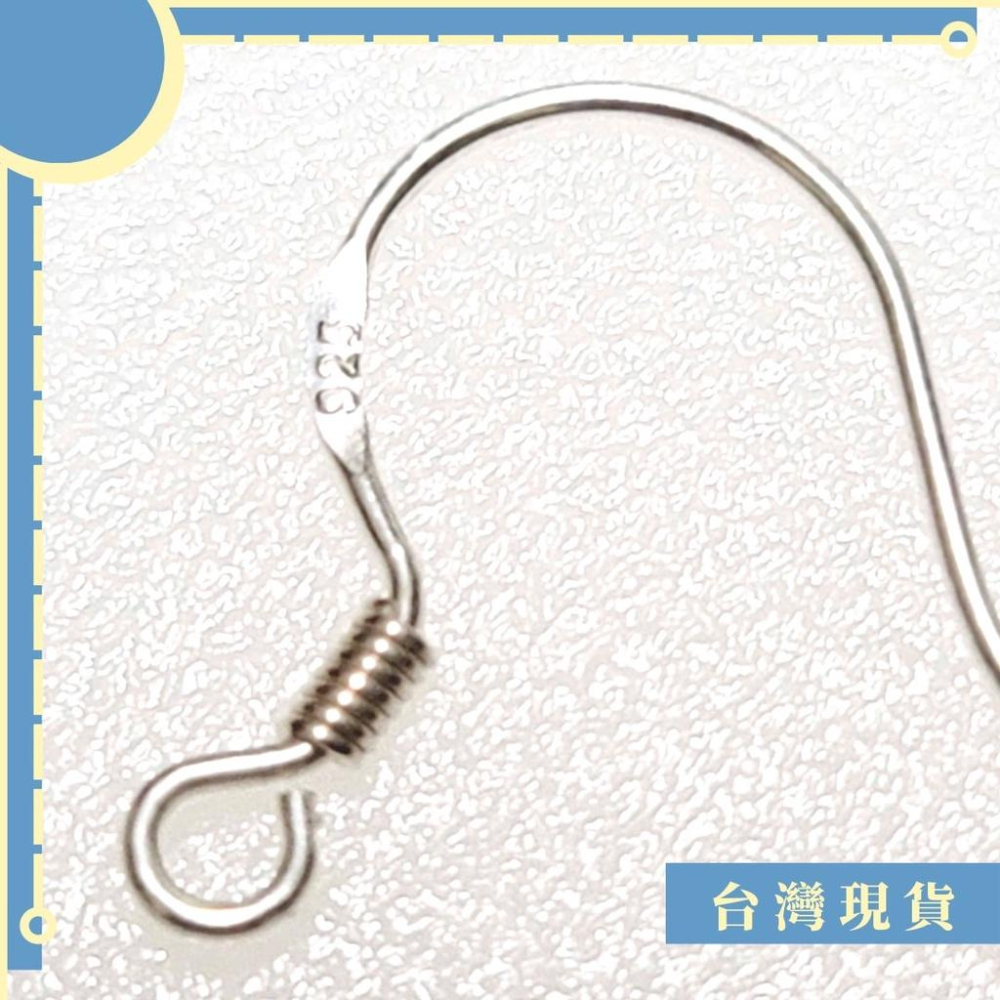 素材_S925純銀耳勾素材 1對/組 銀 耳鈎 手作 DIY 耳環 耳鈎 耳環素材-細節圖2