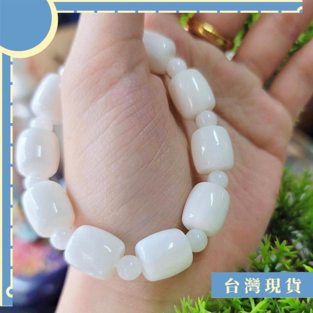 手珠_海南硨磲筒珠款 12.5mm+ 平安 佛教七寶 贈收藏盒-細節圖3