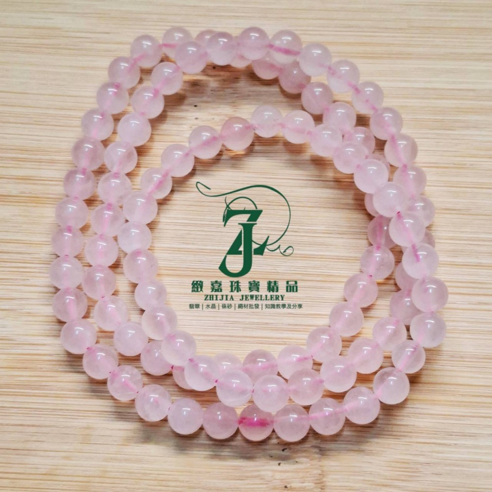 手珠 芙蓉粉晶手珠 8-12mm 約15-16圍 桃花 人緣 手珠 心輪 修復情感、人際創傷 經塔羅檢測-規格圖5