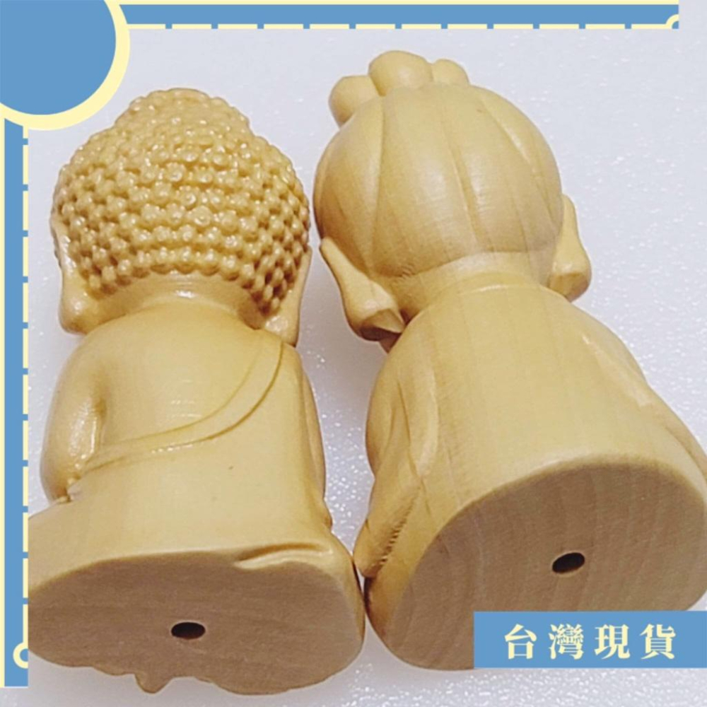 擺件_可愛黄楊木小佛 觀音 媽祖擺件 通孔素材 掛件 擺件 綁繩請聊聊-細節圖3