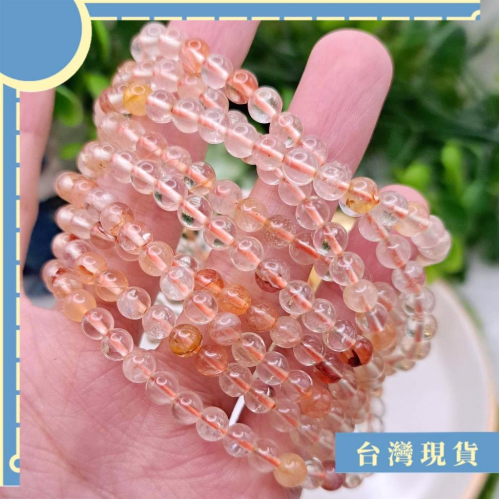 手珠_膠花水晶單圈 5mm+ 開運 貴人 事業 招財 膠花水晶 念珠-細節圖2