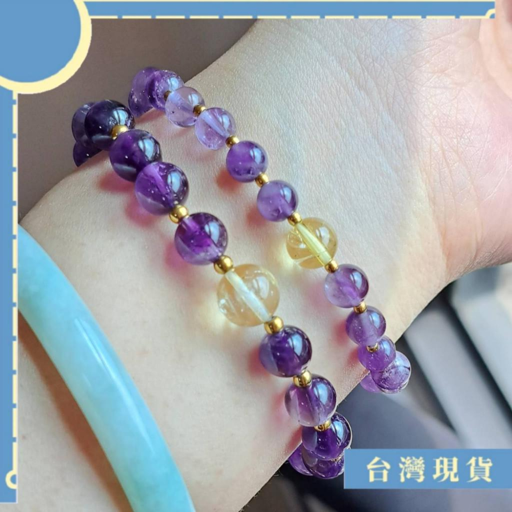 特調_升遷、考試好運特調手串 設計款 客製化 手珠 隔珠可換純銀 紫晶、黃水晶、天河石、粉晶 貴人 智慧 動力-細節圖3