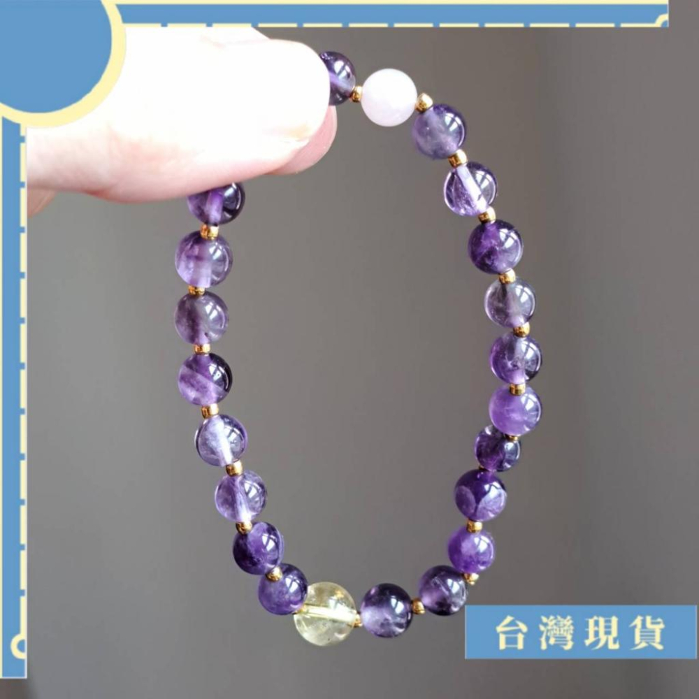 特調_升遷、考試好運特調手串 設計款 客製化 手珠 隔珠可換純銀 紫晶、黃水晶、天河石、粉晶 貴人 智慧 動力-細節圖5