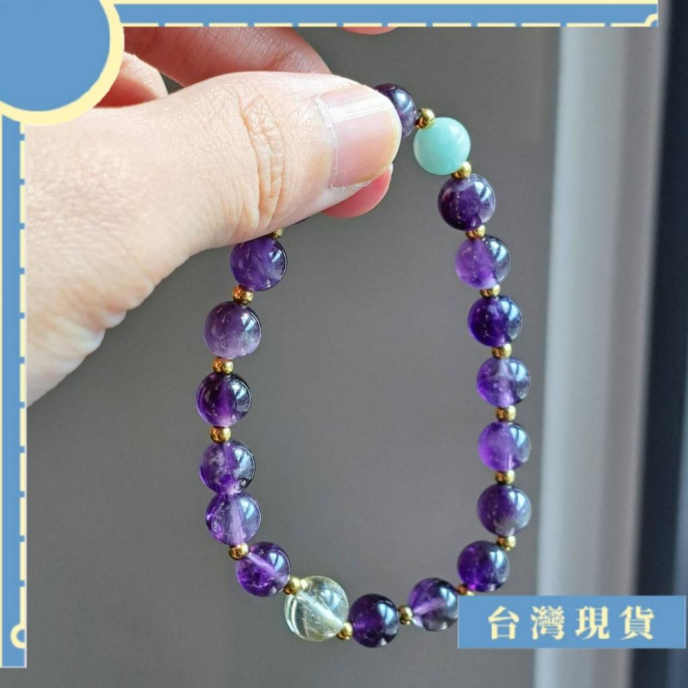 特調_升遷、考試好運特調手串 設計款 客製化 手珠 隔珠可換純銀 紫晶、黃水晶、天河石、粉晶 貴人 智慧 動力-細節圖6
