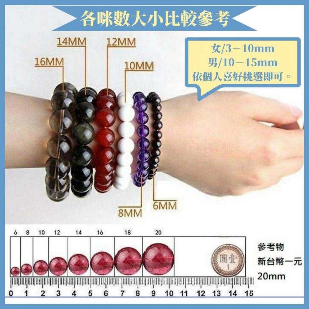 手珠_品質不錯的 藍黃虎眼石大貢丸手珠 18mm 18圍 招財 勇氣-細節圖6