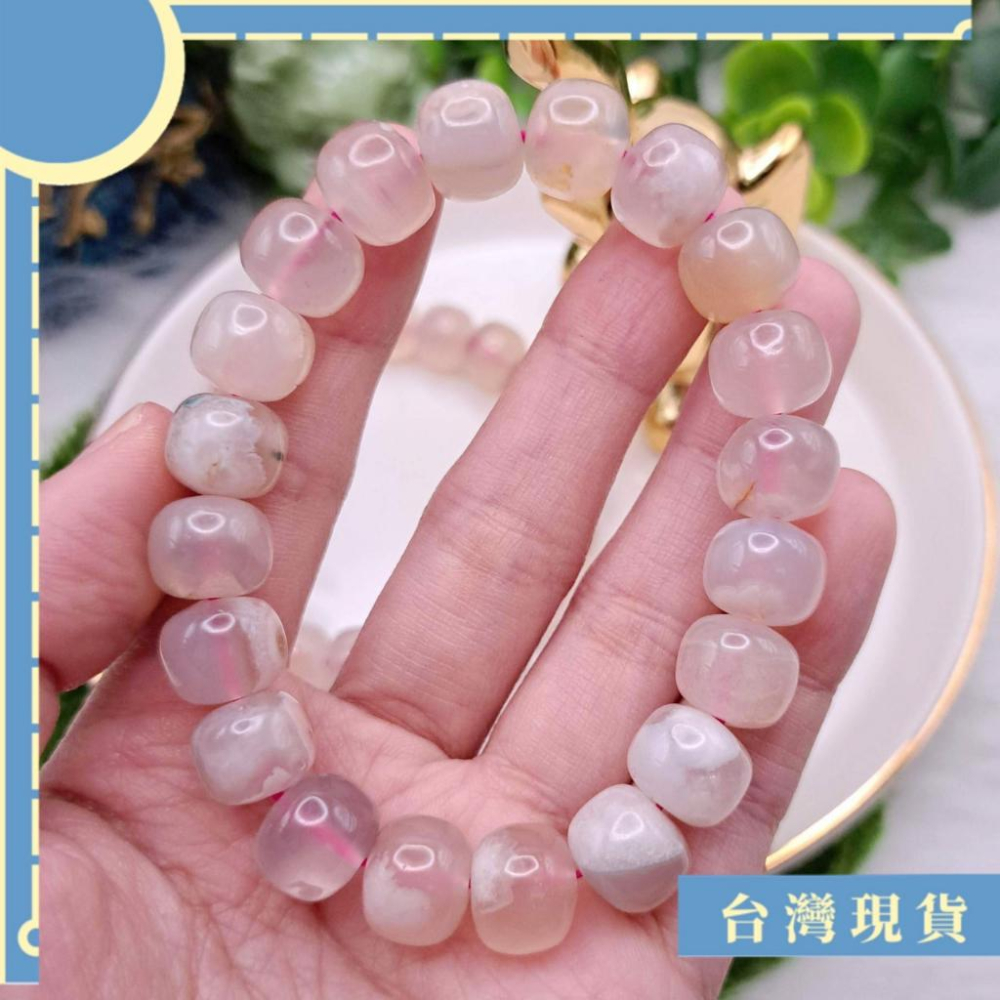 手珠_櫻花瑪瑙手珠老型珠 11.5mm+ 瑪瑙 完美 果凍體-細節圖2