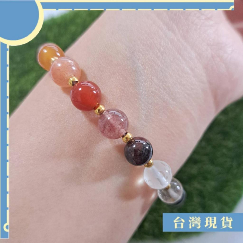 特調_特殊設計款 全能量水晶手珠 十多種水晶 8mm 生命靈數1~9能量 開運 補運 避邪 化煞 水晶功效請見內文-細節圖6