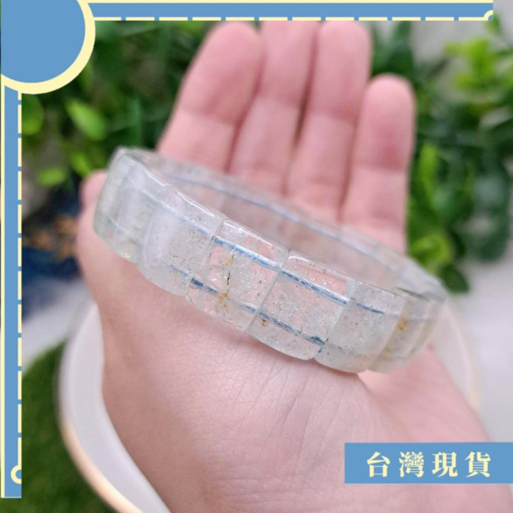 手排_海藍寶手排 14mm 16-17圍 帶黃料透特惠款 表達 說服能力-細節圖2