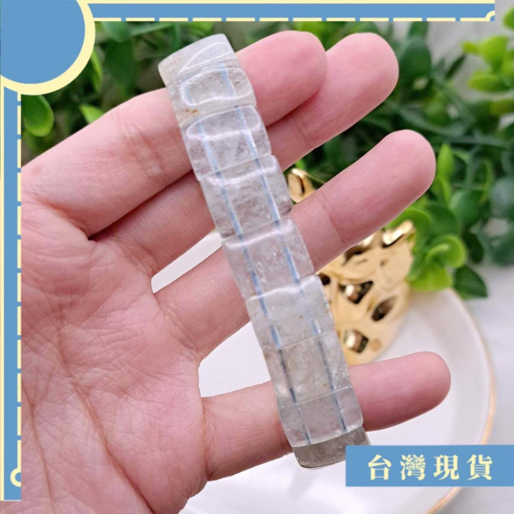 手排_海藍寶手排 14mm 16-17圍 帶黃料透特惠款 表達 說服能力-細節圖4