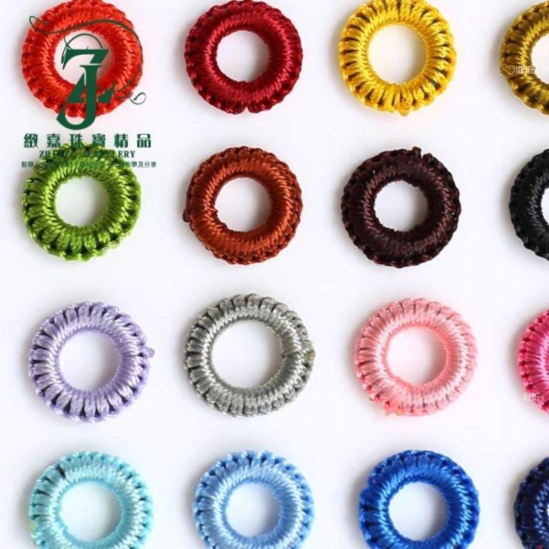 現貨_彈力線圈、線扣 多色可選 約1cm 素材 DIY 彈力線扣 可拉伸 有彈性可製作項鍊扣-細節圖3
