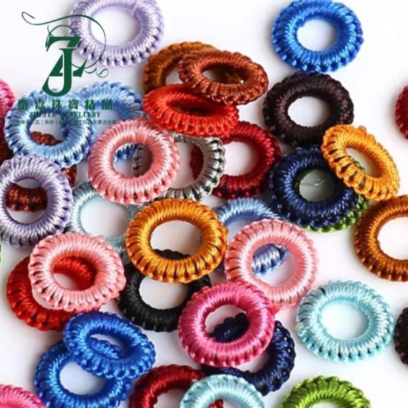 現貨_彈力線圈、線扣 多色可選 約1cm 素材 DIY 彈力線扣 可拉伸 有彈性可製作項鍊扣-細節圖4