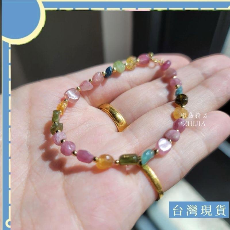 手珠_彩碧璽手鍊 手鏈 單圈 6mm 永恆不敗 女人之石 許願石 旺夫 聚財 魅力 氣血 愛情 五行 福氣 附發票-細節圖2