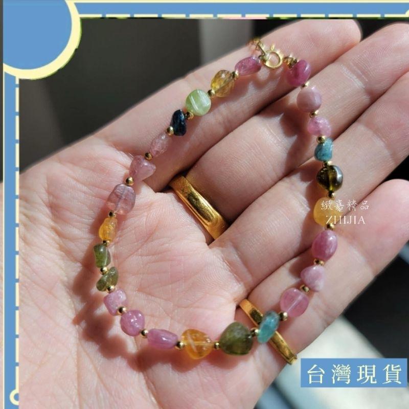 手珠_彩碧璽手鍊 手鏈 單圈 6mm 永恆不敗 女人之石 許願石 旺夫 聚財 魅力 氣血 愛情 五行 福氣 附發票-細節圖3