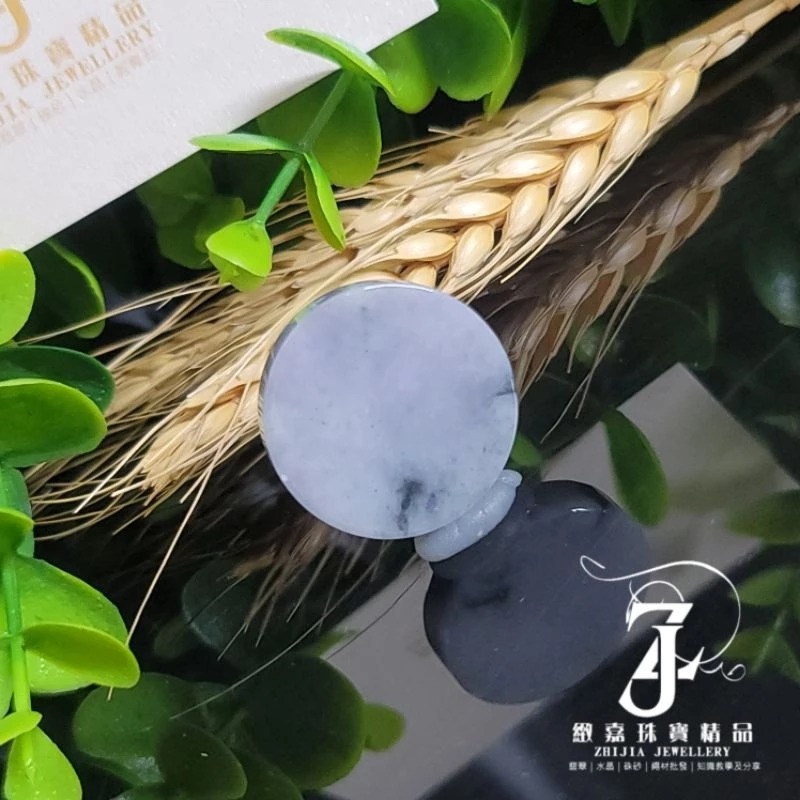 翡翠 帶證 一對 烏雞 無事牌 圓牌 吊墜 925銀釦 保A 平安 無事 現貨 實拍 黑色 自然光 辟邪 招財-規格圖6