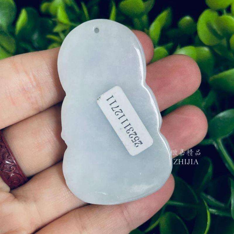 翡翠 帶證 緬甸玉 細糯紫厚裝寶瓶觀音 玉牌 墜 正裝 厚 實拍 現貨 項鍊 掛繩 保A 紫翡 直播 男女皆宜 發票-細節圖4