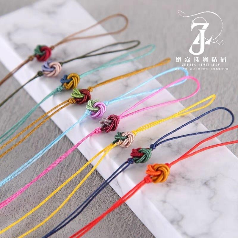 現貨_精美 多色曼陀羅小吊飾繩半成品 曼陀羅 鑰匙圈 素材 手工材料 翡翠、朱砂、水晶吊飾周邊 手作 diy-細節圖2