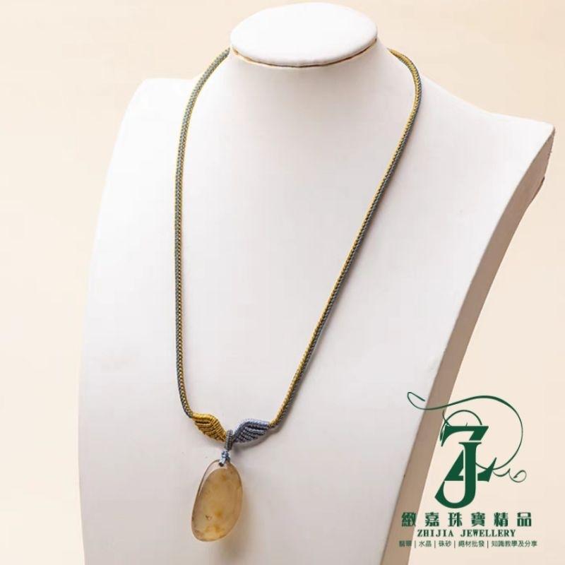 現貨_現貨 精緻 守護天使之翼編織項鍊周長66cm 項鍊繩 素材 手工編繩-細節圖3