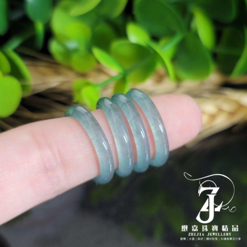 翡翠 現貨保A 藍水 起光冰威細戒 15.8 16.8 17.3 內徑 玉戒 戒指 天然 直播 熱銷-細節圖2