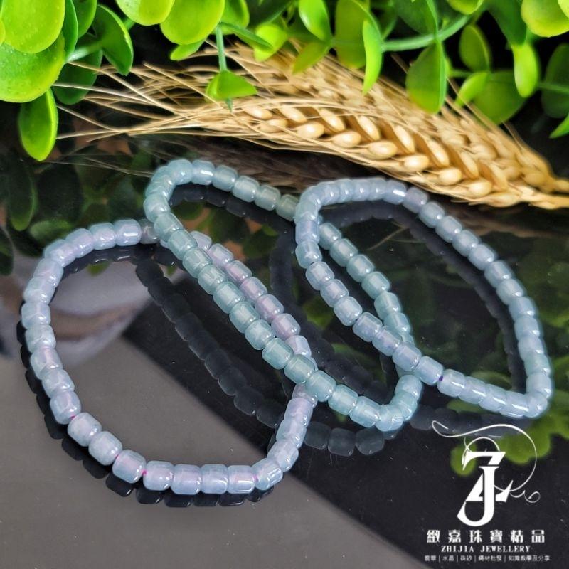 翡翠 手珠 瓜料 冰種藍水桶珠5m 天然 現貨保A 冰威手串 天然玉石 通孔 玉珠 瓜地馬拉 冰藍 冰綠 小精品-細節圖5