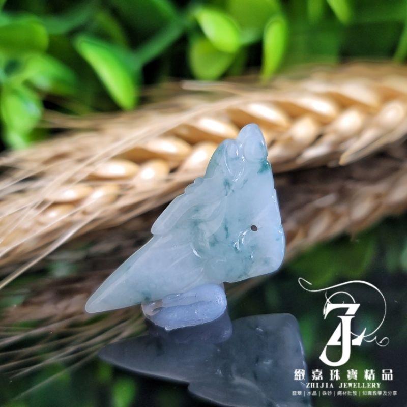 翡翠 玉墜 現貨保A 小龍牙 冰種 飄花 湖綠 白冰 龍牙 天然玉石 緬甸玉 平安 龍 小精品-細節圖4
