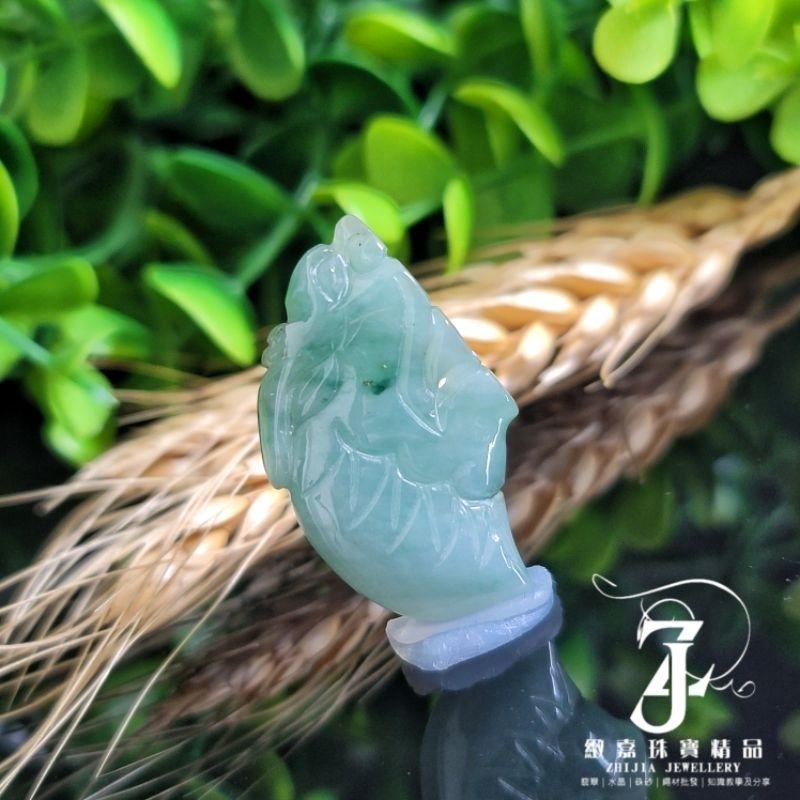 翡翠 玉墜 現貨保A 小龍牙 冰種 飄花 湖綠 白冰 龍牙 天然玉石 緬甸玉 平安 龍 小精品-細節圖6
