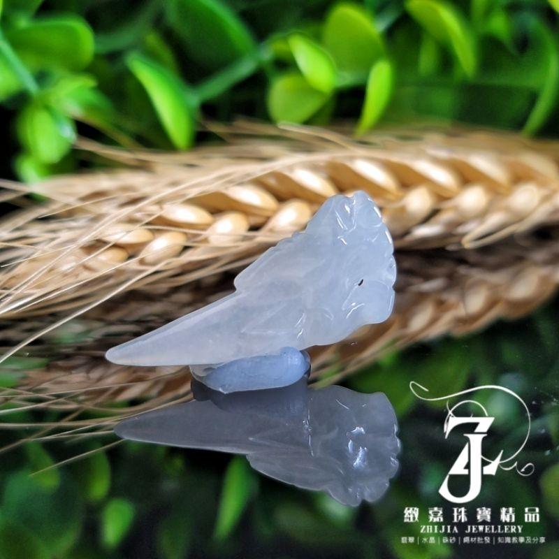 翡翠 玉墜 現貨保A 小龍牙 冰種 飄花 湖綠 白冰 龍牙 天然玉石 緬甸玉 平安 龍 小精品-細節圖8