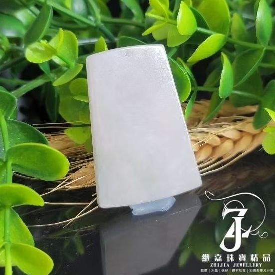 翡翠 帶證 現貨保A 粉春彩無事牌 粉紫底 自然光 緬甸 平安 無事 項鍊 吊墜 平面-細節圖2