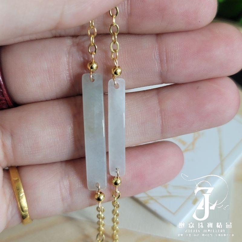 翡翠 多款 天然保A 現貨 保色 碎碎 s925 手鍊 腳鍊 三彩 冰種 果綠 起光 冰飄花 無事牌 手牌 天然玉石-細節圖7