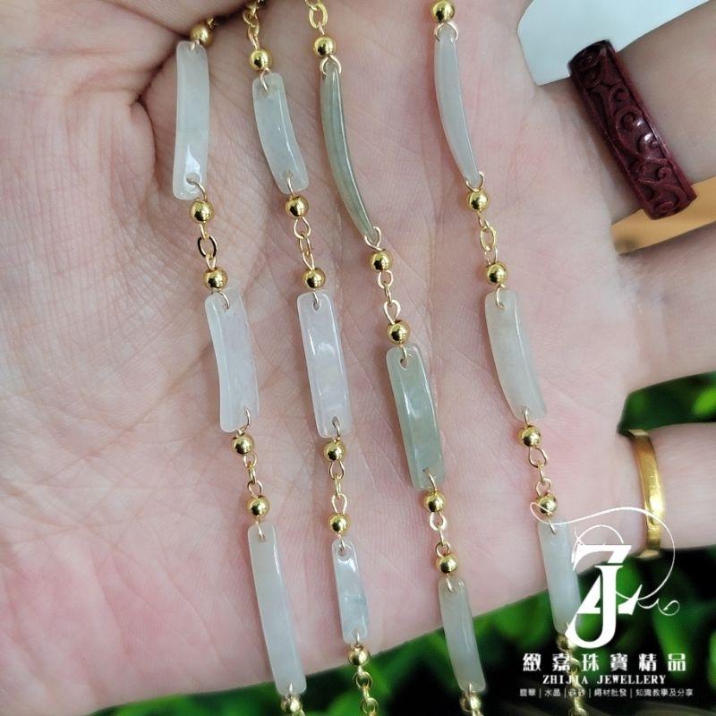 翡翠 多款 天然保A 現貨 保色 碎碎 s925 手鍊 腳鍊 三彩 冰種 果綠 起光 冰飄花 無事牌 手牌 天然玉石-細節圖9