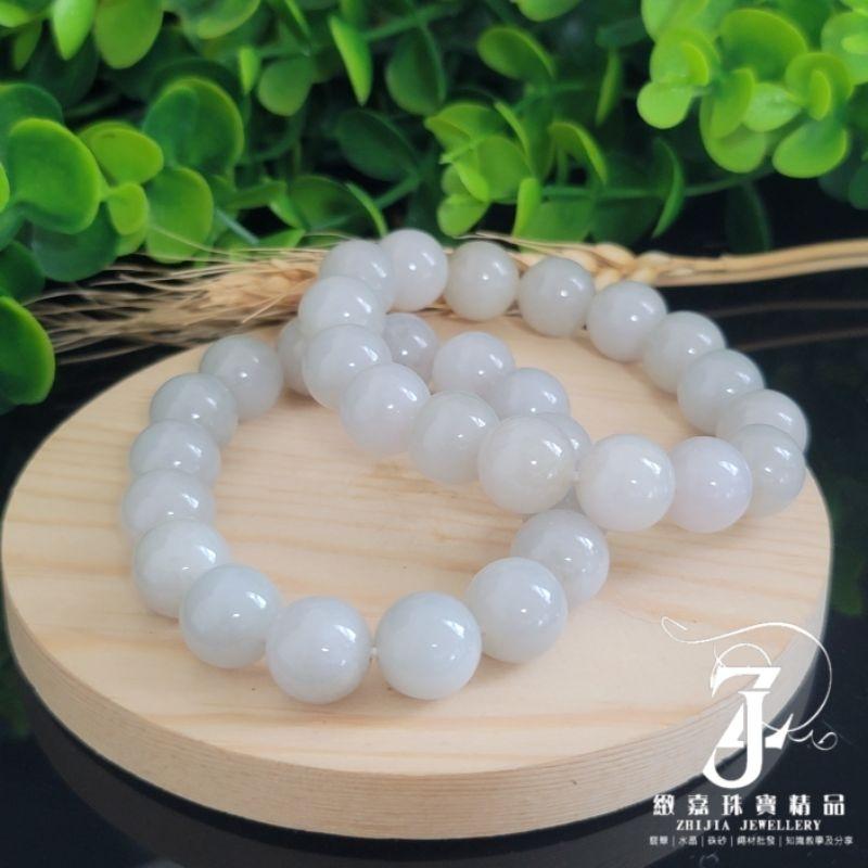 翡翠 有證 現貨保A 緬甸玉 藕粉色手珠13.4m 粉紫帶黃 聊聊 挑選 手串 玉珠 珠串 實拍 天然 保A 直播-細節圖3