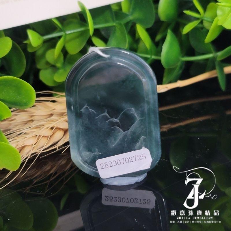 翡翠 帶證 現貨保A 威料 藍水觀音 玉牌 水月觀音 無相觀音 悟道 危地馬拉翡翠 瓜料 藍水 實拍 自然光 直播-細節圖4