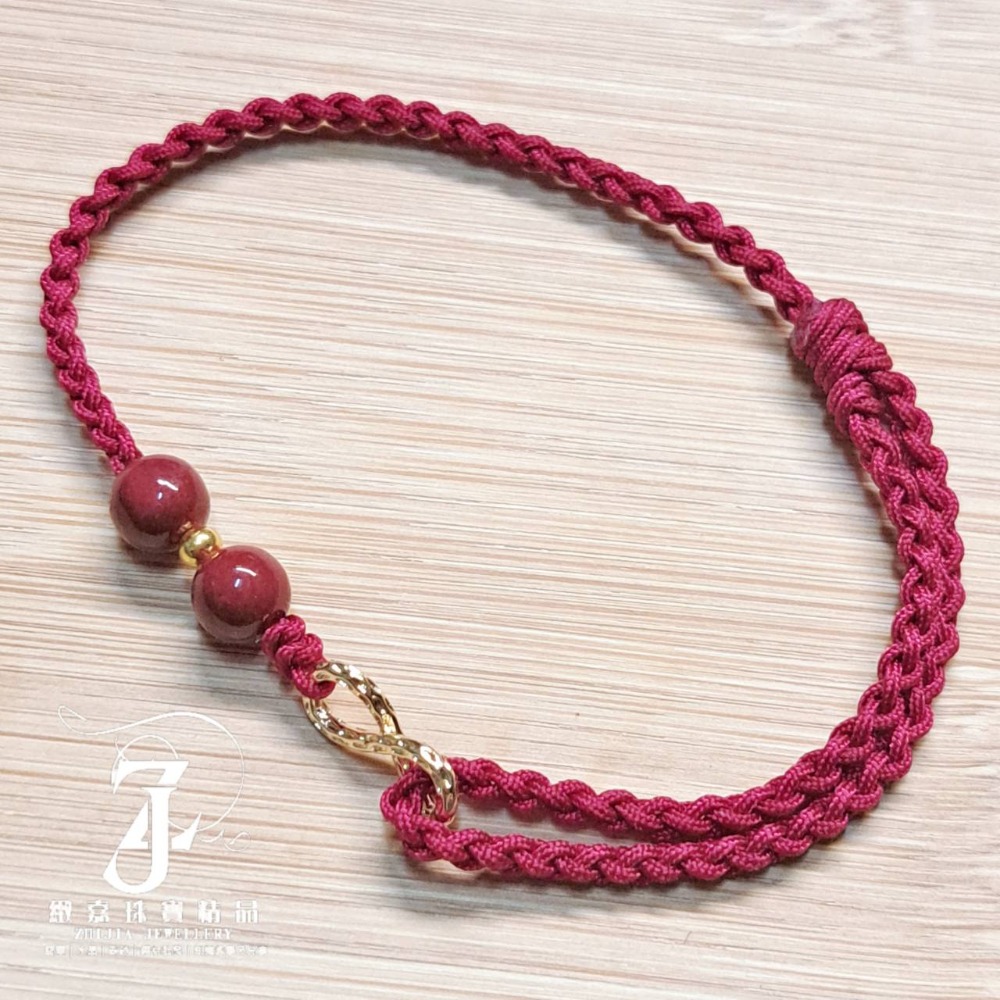 各式朱砂手繩、腳繩 多款可選 紫金砂 細繩 平安扣 貔貅 錢幣 無限 花 五路財神 平安 硃砂 避邪 化煞 防小人-規格圖5