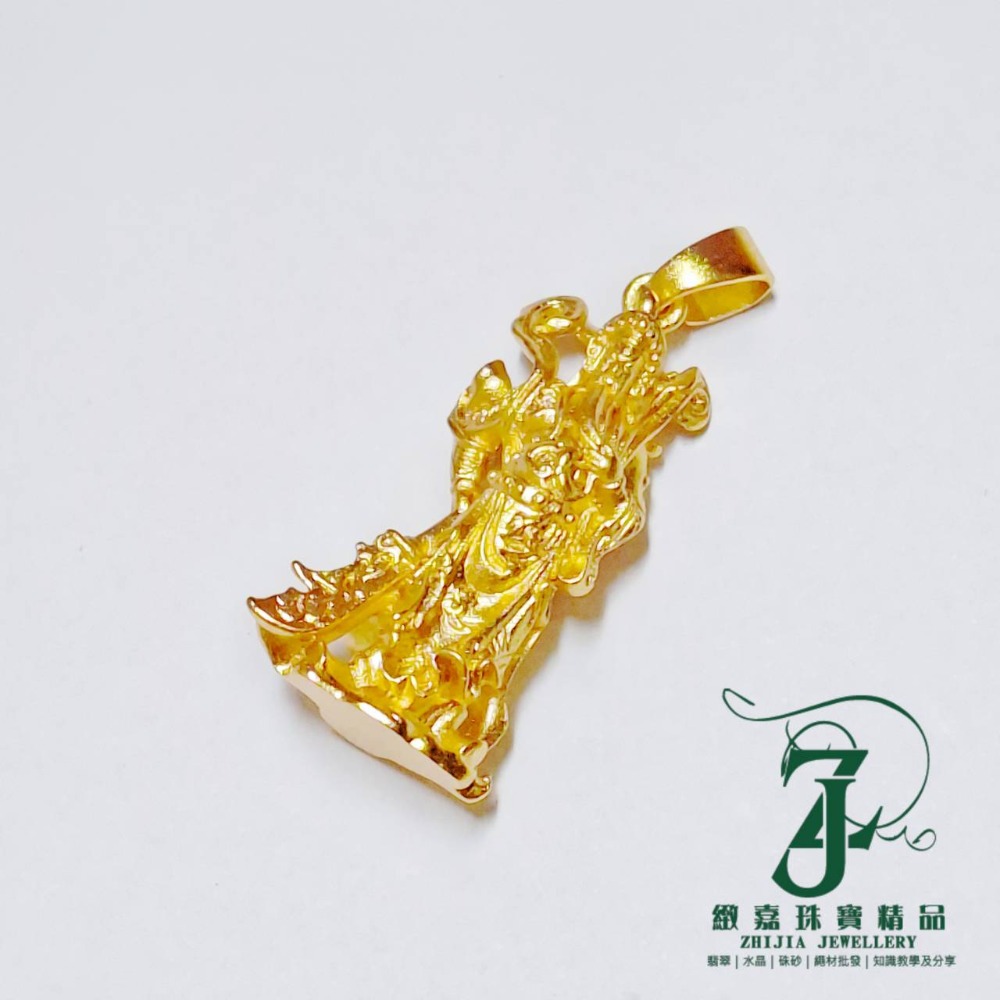 現貨 沙金古法金工小配件 DIY 素材 兔子 四葉草 金幣 龍 六字箴言 醒獅 蓮花 魚 關公 手串配件-規格圖5