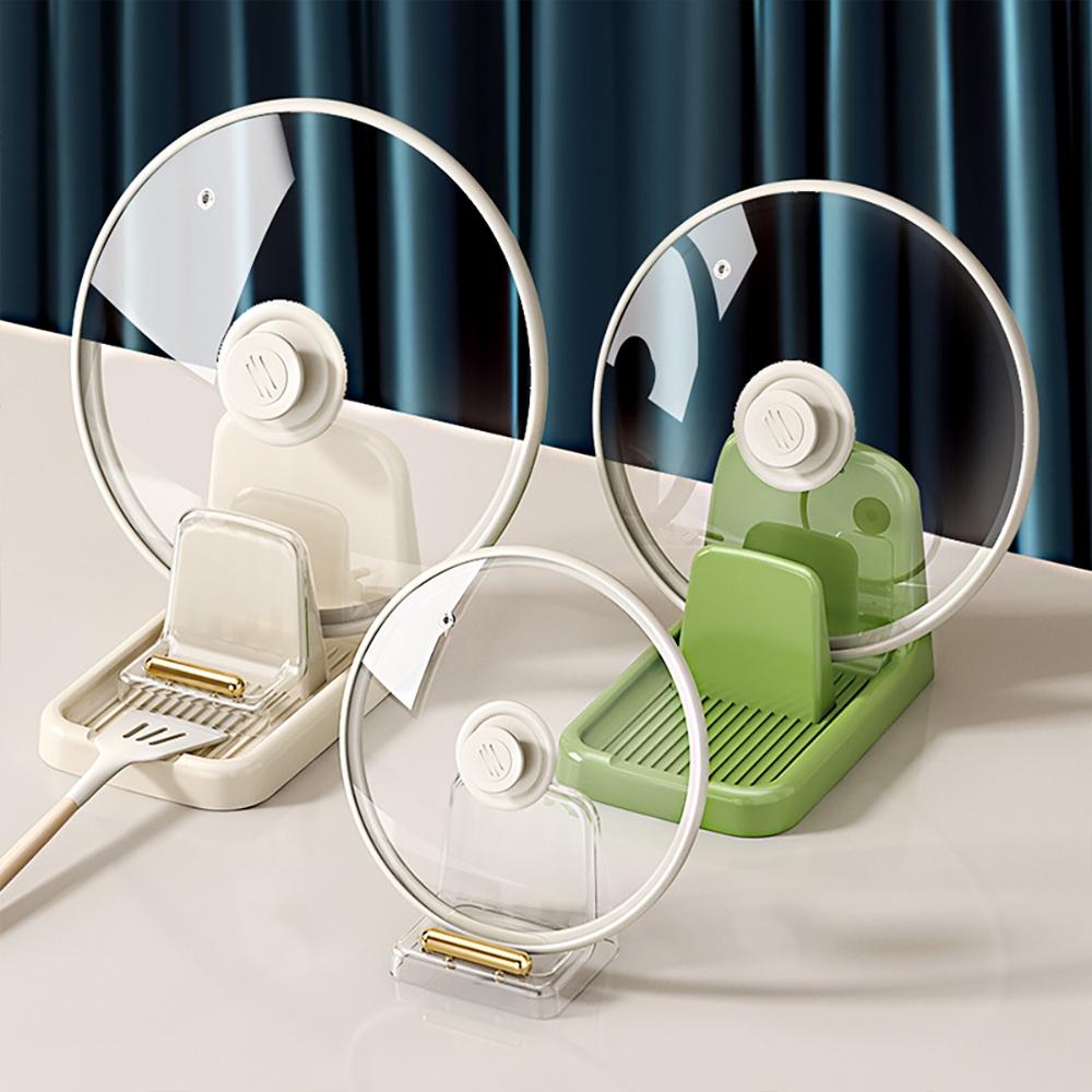 『熊愛貝百貨』輕奢款鍋蓋架鍋鏟架鍋蓋置物架流理台湯勺放置架-細節圖2