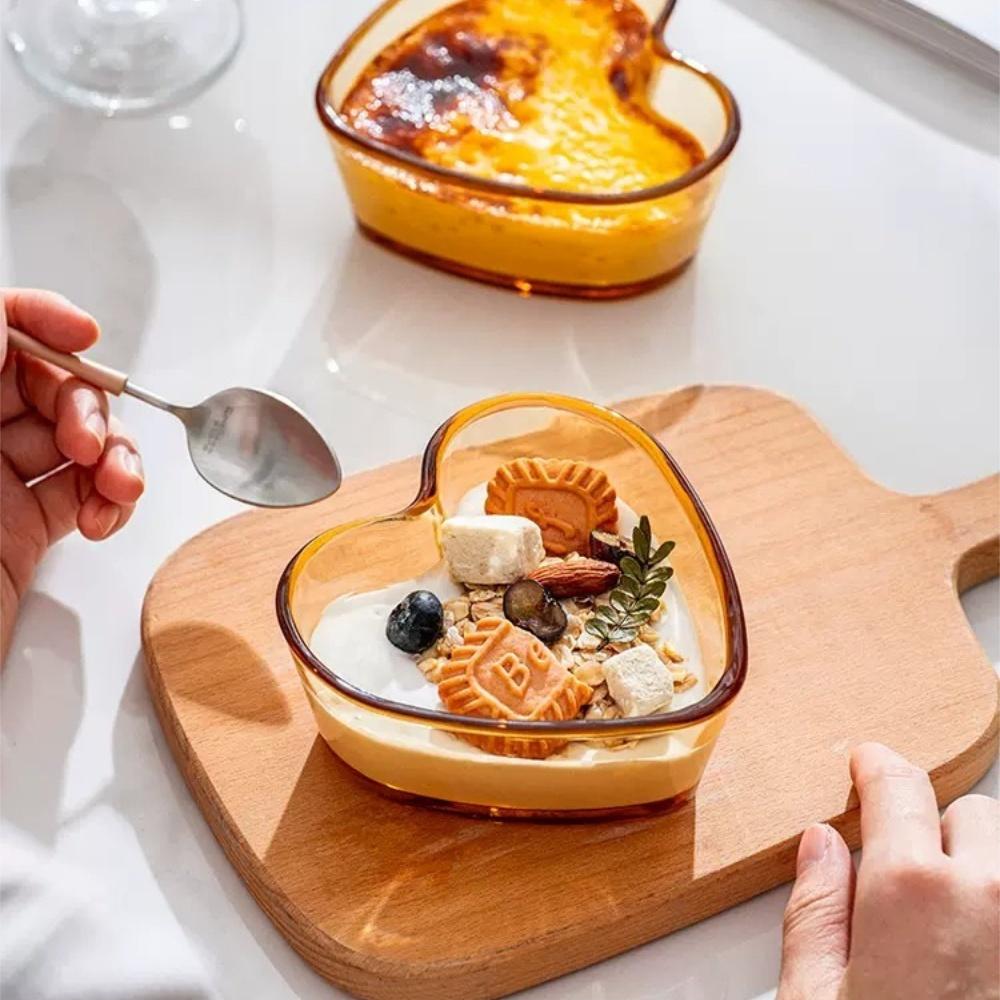 『熊愛貝百貨』微波爐電鍋耐高低溫雞蛋碗新款強化高硼玻璃愛心蒸蛋碗蒸菜碗-細節圖3