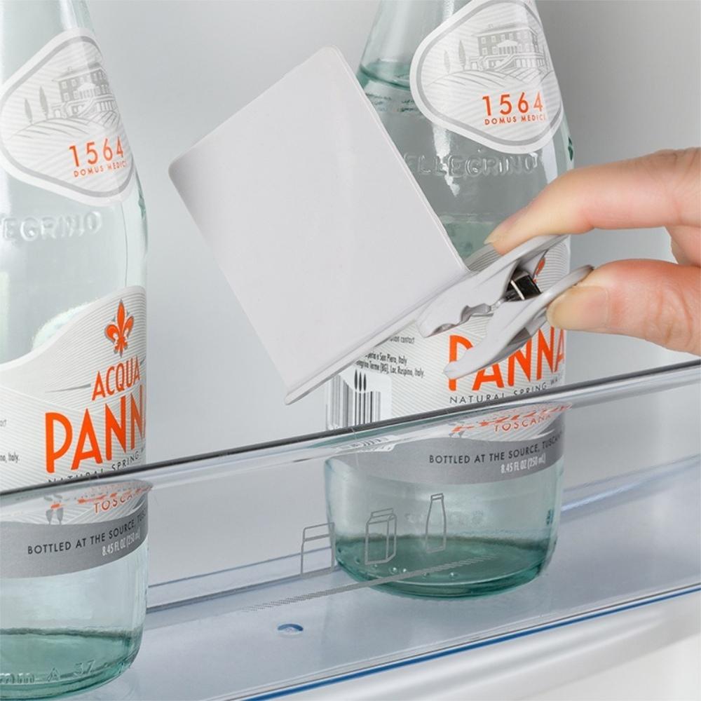 『熊愛貝百貨』調味料包整理架冰箱收納盒固定夾分類隔板掛架置物架冰箱側門分隔板-細節圖3