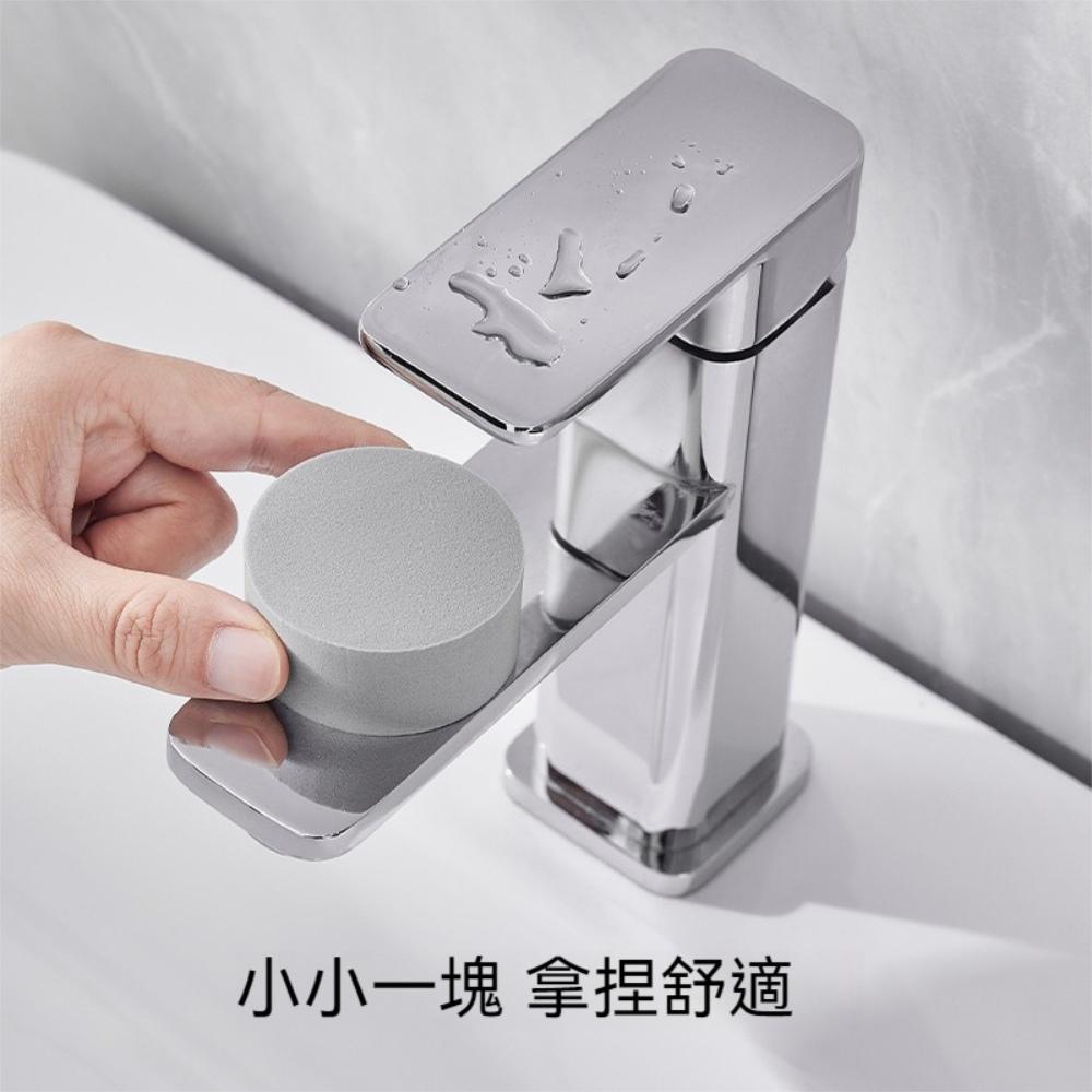 『熊愛貝百貨』廚房浴室防水漬水垢保持乾燥零水滴去污海綿擦水龍頭花朵吸水海綿-細節圖2