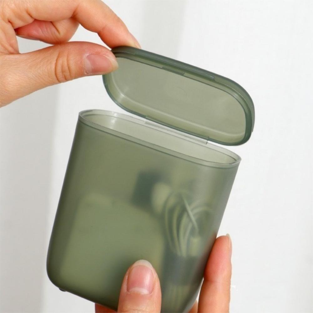 『熊愛貝百貨』數據線傳輸線耳機分類盒旅用線材整理盒手機充電線收納盒-細節圖2